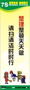 7s管理標語 7s宣傳標語 7s標語圖片 整理整頓天天做，清掃清潔時時行