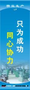 精益生產(chǎn)標(biāo)語 精益生產(chǎn)宣傳標(biāo)語 精益管理標(biāo)語 只為成功,同心協(xié)力