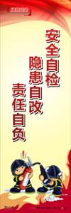 消防標語 消防宣傳標語 消防標語口號 安全自檢，隱患自改，責任自負