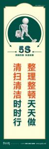 5s 標(biāo)語 整理整頓天天做清掃清潔時(shí)時(shí)行