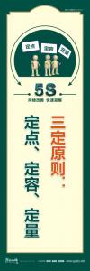 5s活動標語 三定原則：定點、定容、定量