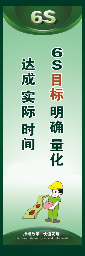 6S目標(biāo) 明確 量化  達(dá)成 實(shí)際 時(shí)間