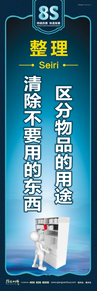 8s管理標(biāo)語 區(qū)分物品的用途 清除不要用的東西