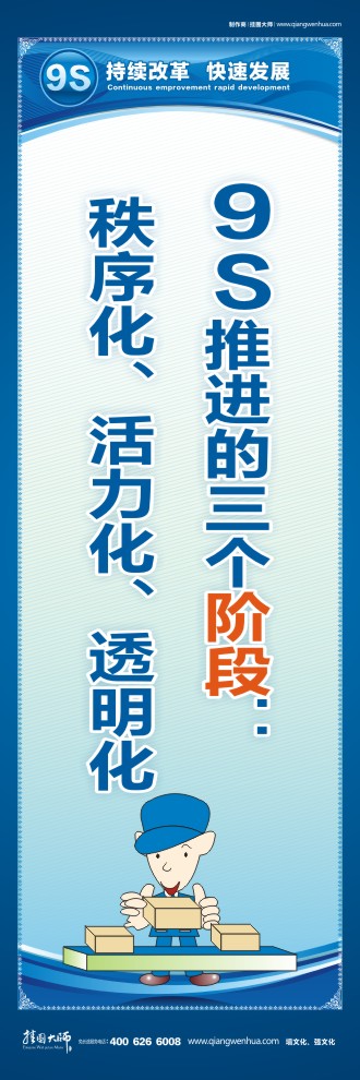 9S推進的三個階段：秩序化、活力化、透明化