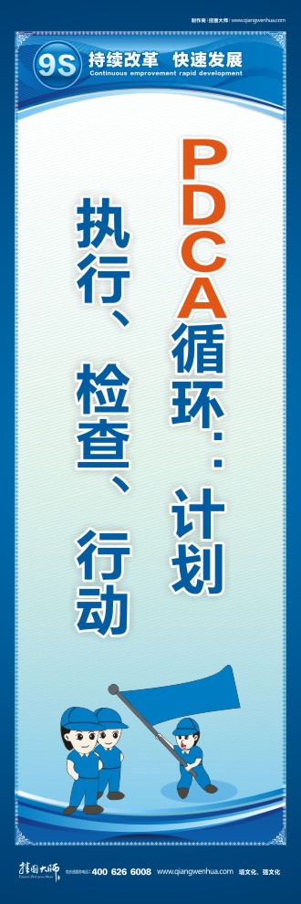 9S宣傳標語 PDCA循環(huán)：計劃、執(zhí)行、檢查、行動